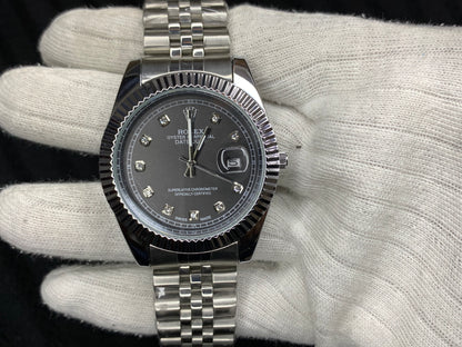 Rolex Silver Black Edition