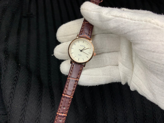 Ladies Brown Strap Watch
