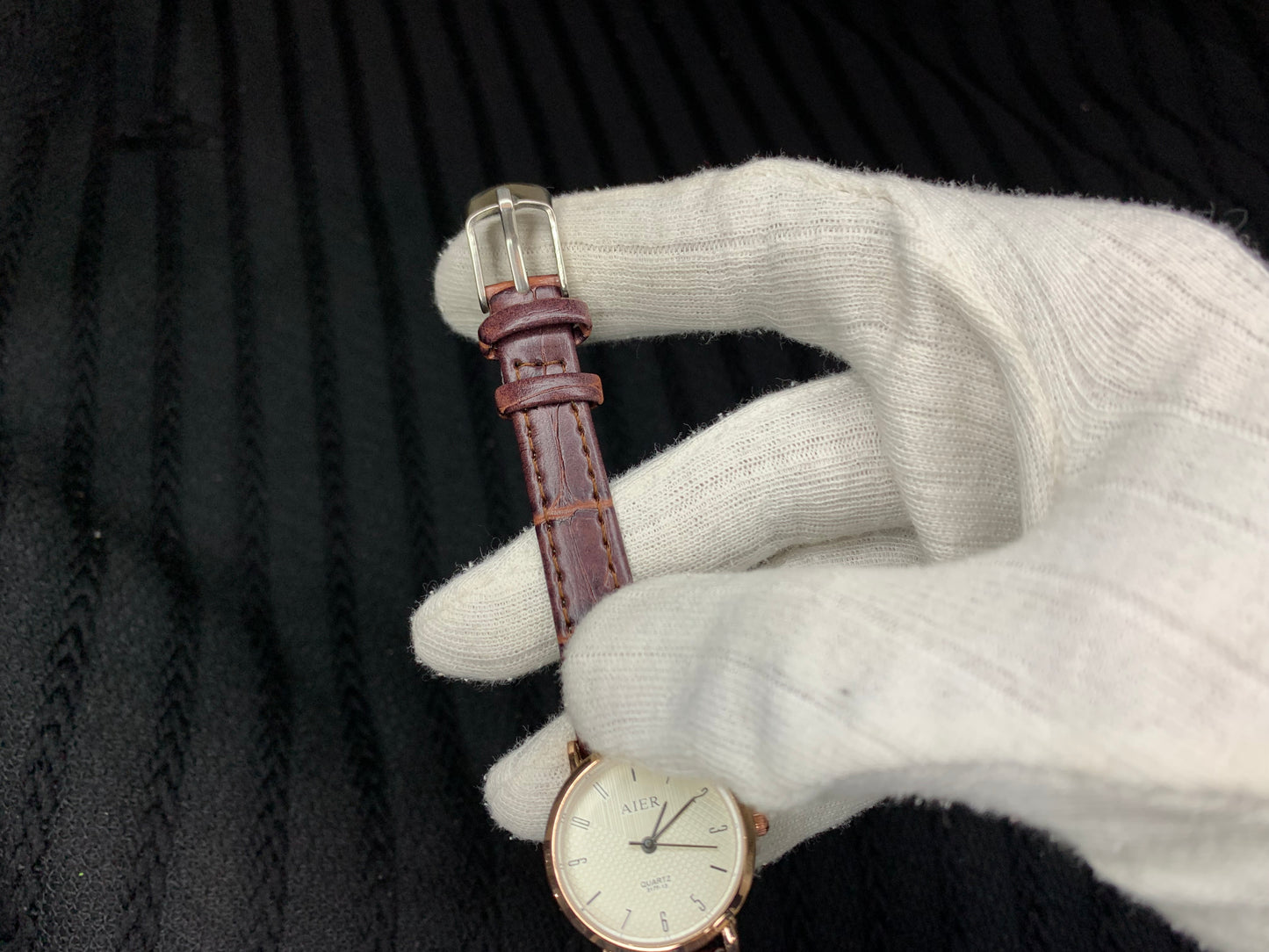 Ladies Brown Strap Watch