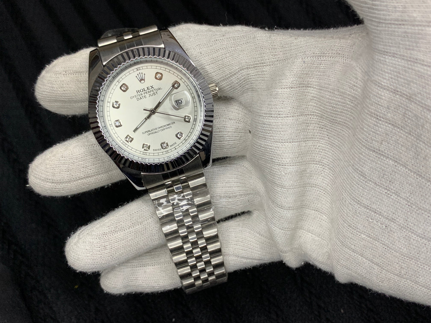 Rolex Silver With Premium Lock