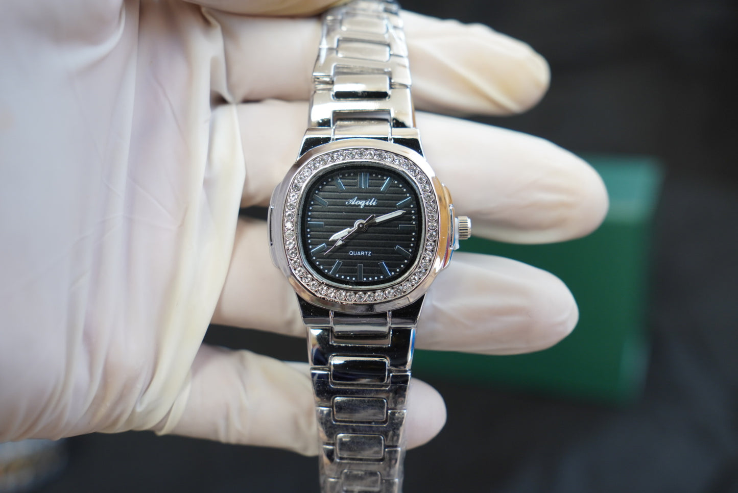 Ladies Black/Silver Premium Watch