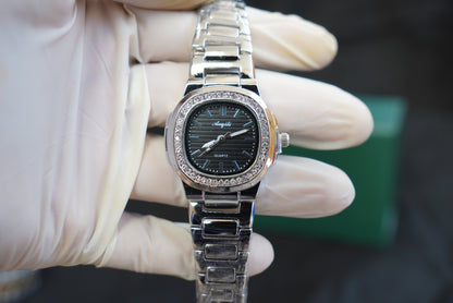 Ladies Black/Silver Premium Watch