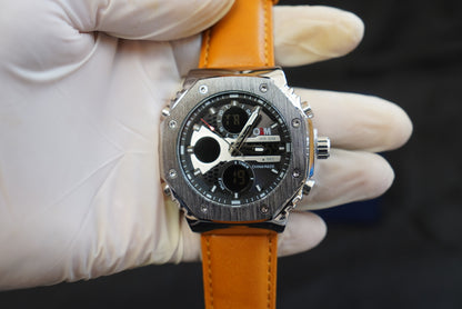 Men Dual Time Premium Watch