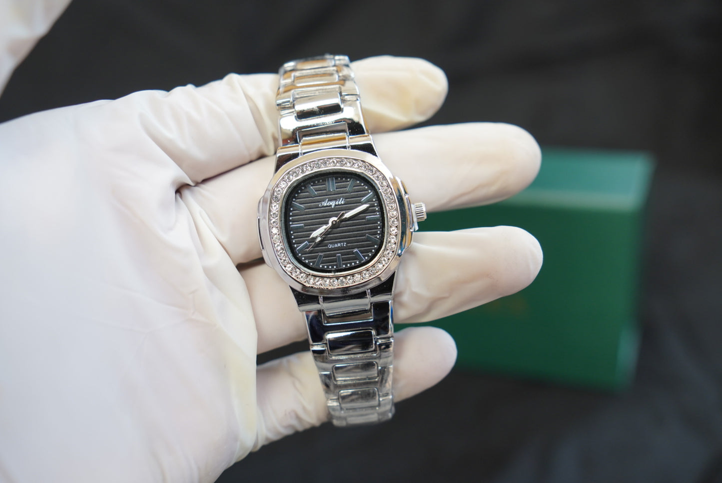 Ladies Black/Silver Premium Watch