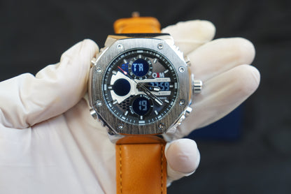 Men Dual Time Premium Watch