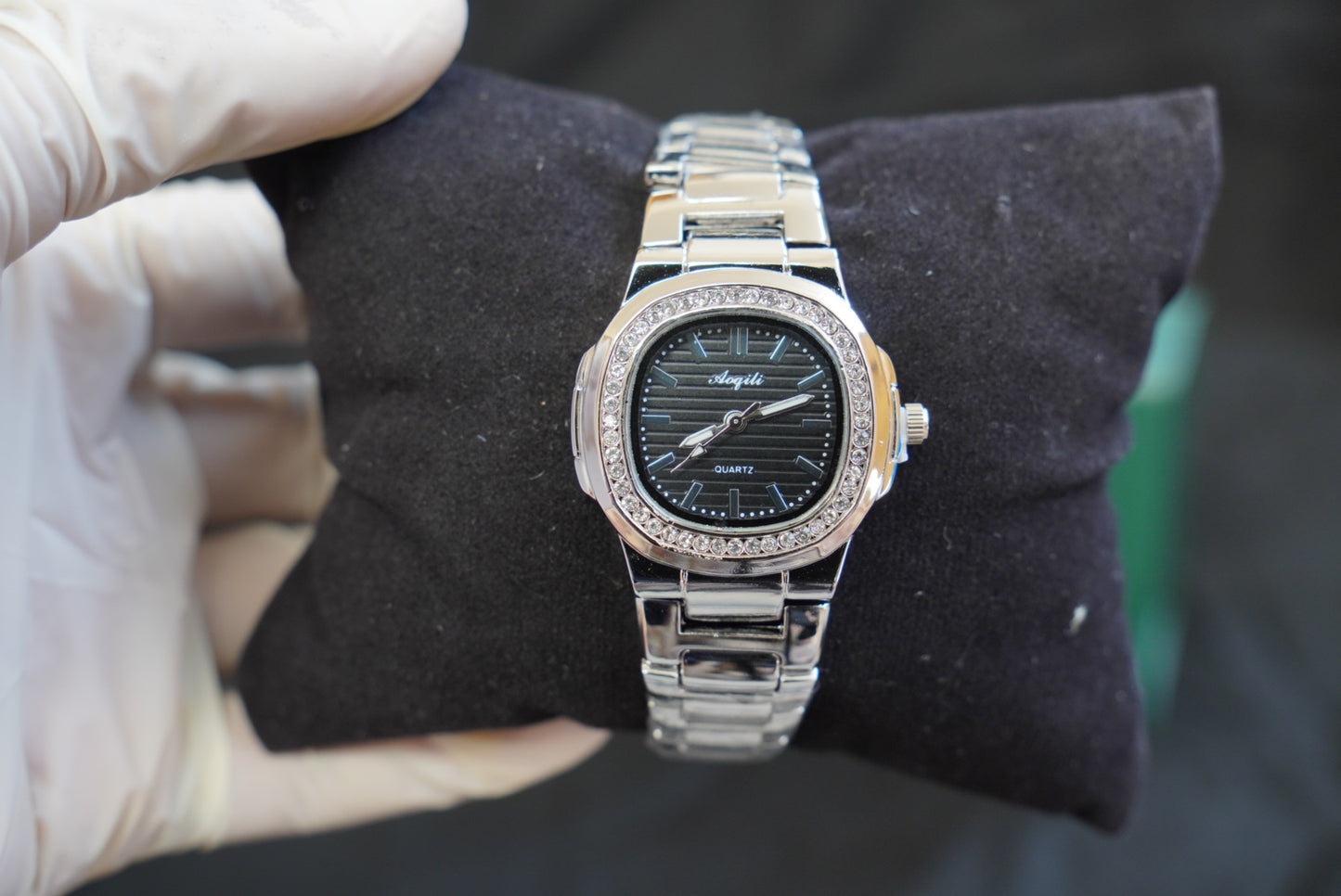 Ladies Black/Silver Premium Watch