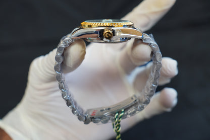 Rolex Ladies Silver/Gold/Blue Edition